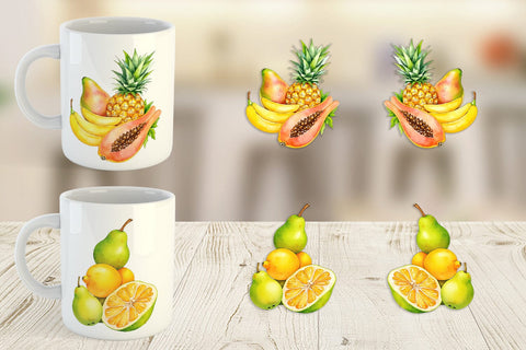 Mug Wrap Fruit Fiesta Sublimation artnoy 