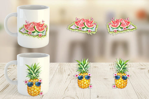 Mug Wrap Fruit Picnic Sublimation artnoy 