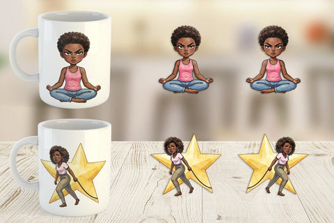 Mug Wrap Funny Black Excellence Sublimation artnoy 