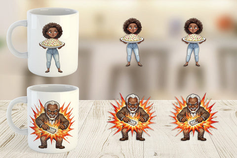 Mug Wrap Funny Black Family Cookout Sublimation artnoy 