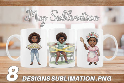 Mug Wrap Funny Black Family Cookout Sublimation artnoy 