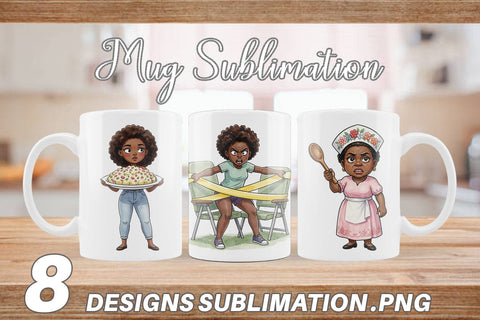 Mug Wrap Funny Black Family Cookout Sublimation artnoy 