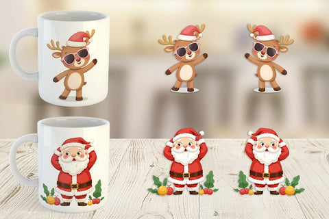 Mug Wrap Funny Christmas Sublimation artnoy 