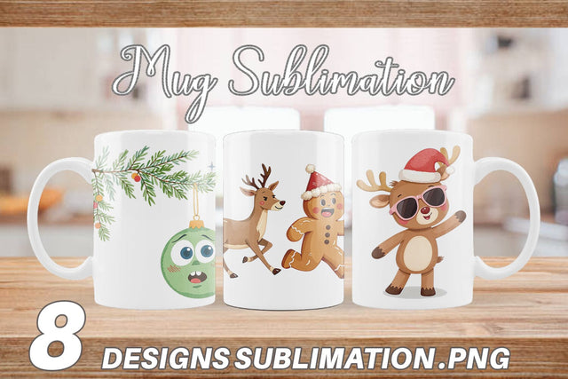 Mug Wrap Funny Christmas Sublimation artnoy 