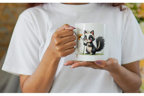 Mug Wrap Funny Morning After Forest Animals Watercolor Sublimation artnoy 