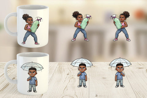 Mug Wrap Funny Natural Hair Humor Sublimation artnoy 