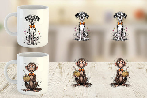 Mug Wrap Funny Skinny Safari Summer Sublimation artnoy 