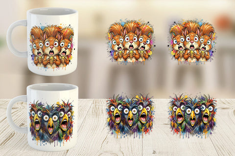Mug Wrap Funny Suburban Animal Heatwave Sublimation artnoy 