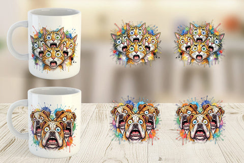 Mug Wrap Funny Suburban Animal Heatwave Sublimation artnoy 