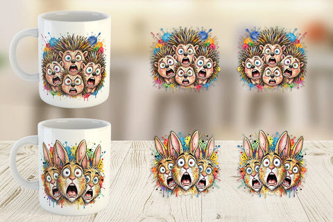 Mug Wrap Funny Suburban Animal Heatwave Sublimation artnoy 