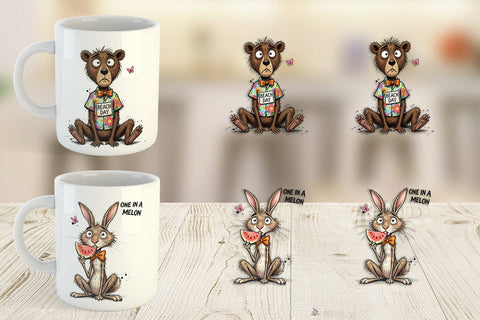 Mug Wrap Funny Summer Quote Animals Sublimation artnoy 