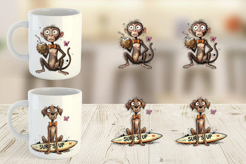 Mug Wrap Funny Summer Quote Animals Sublimation artnoy 