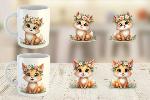 Mug Wrap Furry Expressions Sublimation artnoy 