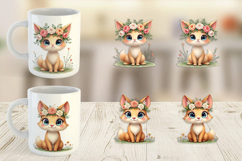 Mug Wrap Furry Expressions Sublimation artnoy 