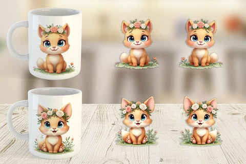 Mug Wrap Furry Expressions Sublimation artnoy 