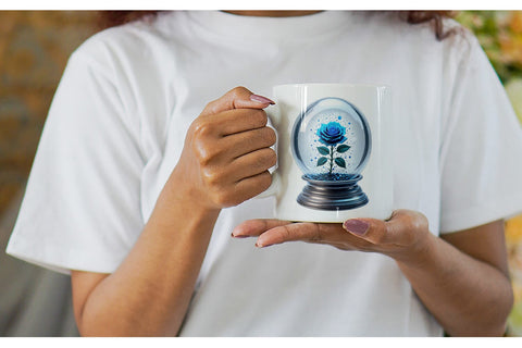 Mug Wrap Galactic Flora Orbs Sublimation artnoy 