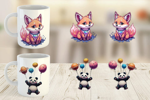Mug Wrap Galactic Pet Charms Sublimation artnoy 