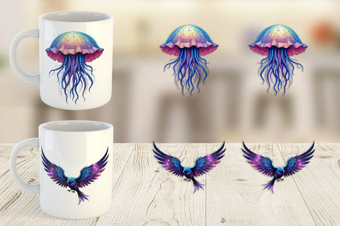 Mug Wrap Galactic Pet Charms Sublimation artnoy 