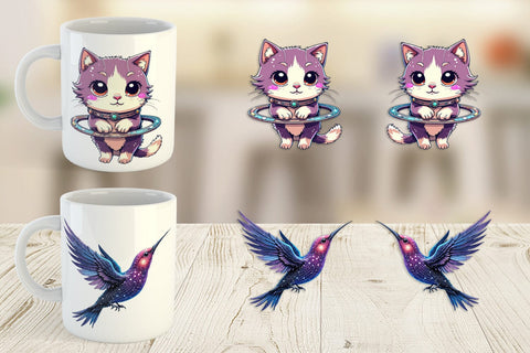 Mug Wrap Galactic Pet Charms Sublimation artnoy 