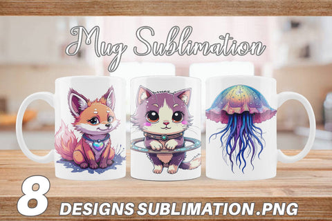 Mug Wrap Galactic Pet Charms Sublimation artnoy 