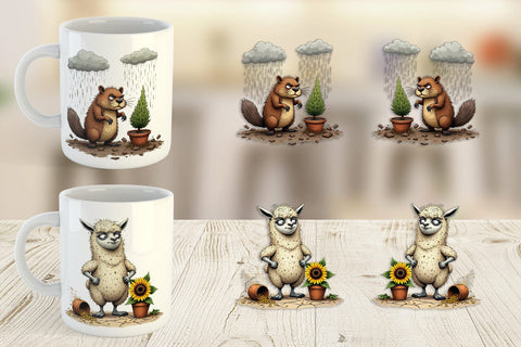 Mug Wrap Garden Grumps Sublimation artnoy 