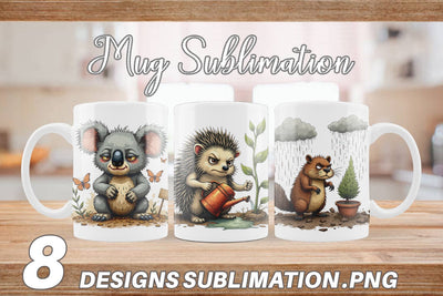 Mug Wrap Garden Grumps Sublimation artnoy 