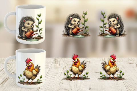 Mug Wrap Garden Grumps Sublimation artnoy 