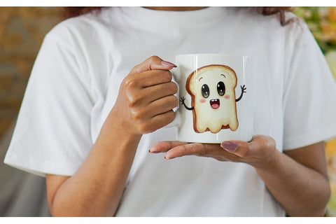 Mug Wrap Ghost Toast Sublimation artnoy 