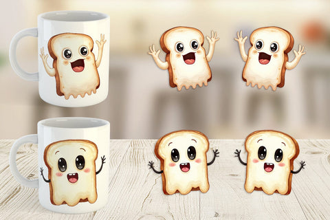 Mug Wrap Ghost Toast Sublimation artnoy 