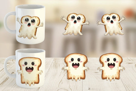 Mug Wrap Ghost Toast Sublimation artnoy 