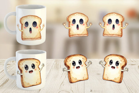 Mug Wrap Ghost Toast Sublimation artnoy 