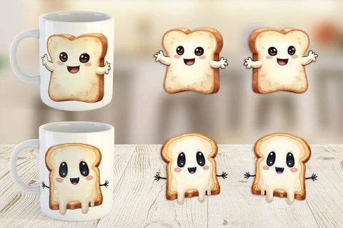 Mug Wrap Ghost Toast Sublimation artnoy 