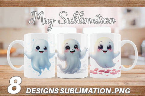 Mug Wrap Ghostly Twists Sublimation artnoy 