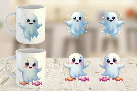 Mug Wrap Ghostly Twists Sublimation artnoy 
