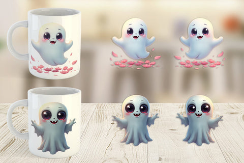 Mug Wrap Ghostly Twists Sublimation artnoy 