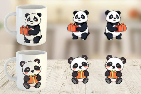 Mug Wrap Gift Panda Sublimation artnoy 