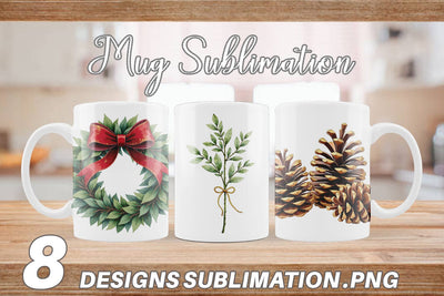 Mug Wrap Gilded Evergreen Sublimation artnoy 
