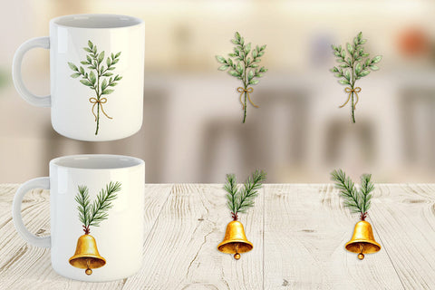Mug Wrap Gilded Evergreen Sublimation artnoy 