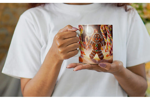 Mug Wrap Gingerbread Man Sublimation artnoy 