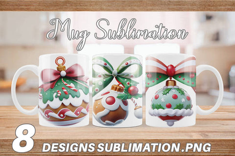 Mug Wrap Gingerbread Ornament Sublimation artnoy 