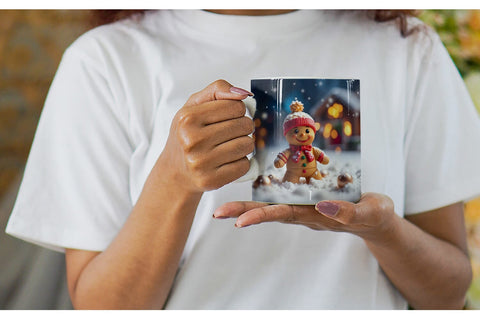 Mug Wrap Gingerman Christmas Sublimation artnoy 