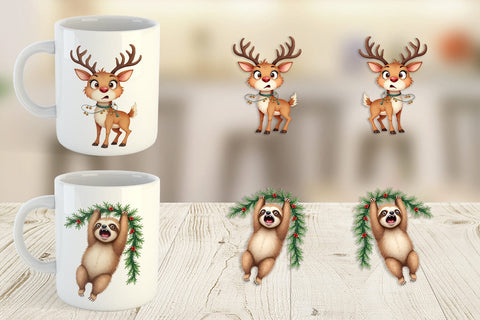 Mug Wrap Glaring Christmas Crew Sublimation artnoy 