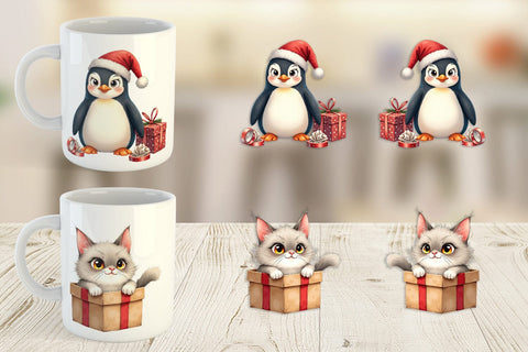 Mug Wrap Glaring Christmas Crew Sublimation artnoy 
