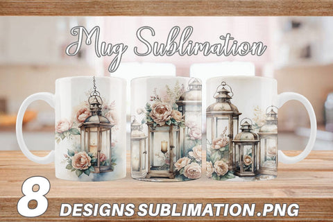 Mug Wrap Glass Lantern Sublimation artnoy 