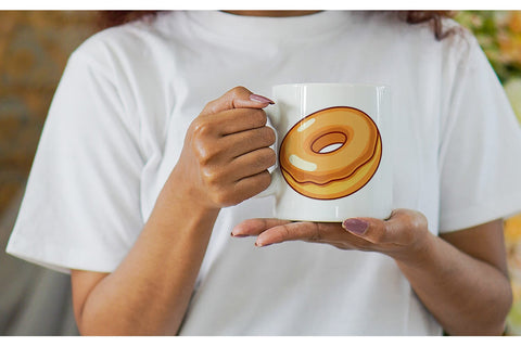 Mug Wrap Glazed Donut Sublimation artnoy 