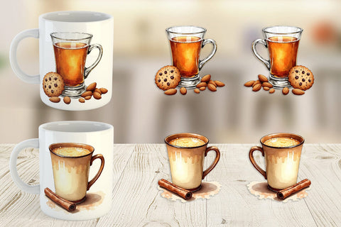 Mug Wrap Global Winter Warmers Watercolor Sublimation artnoy 