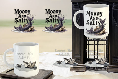 Mug Wrap Gloomy Siren Goth Summer Quote Sublimation artnoy 