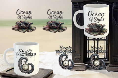 Mug Wrap Gloomy Siren Goth Summer Quote Sublimation artnoy 