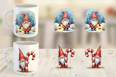 Mug Wrap Gnome Christmas Delights Sublimation artnoy 