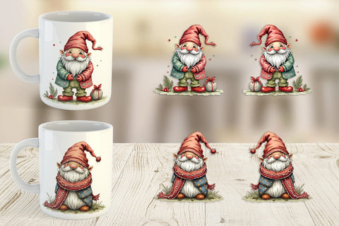 Mug Wrap Gnome Christmas Delights Sublimation artnoy 